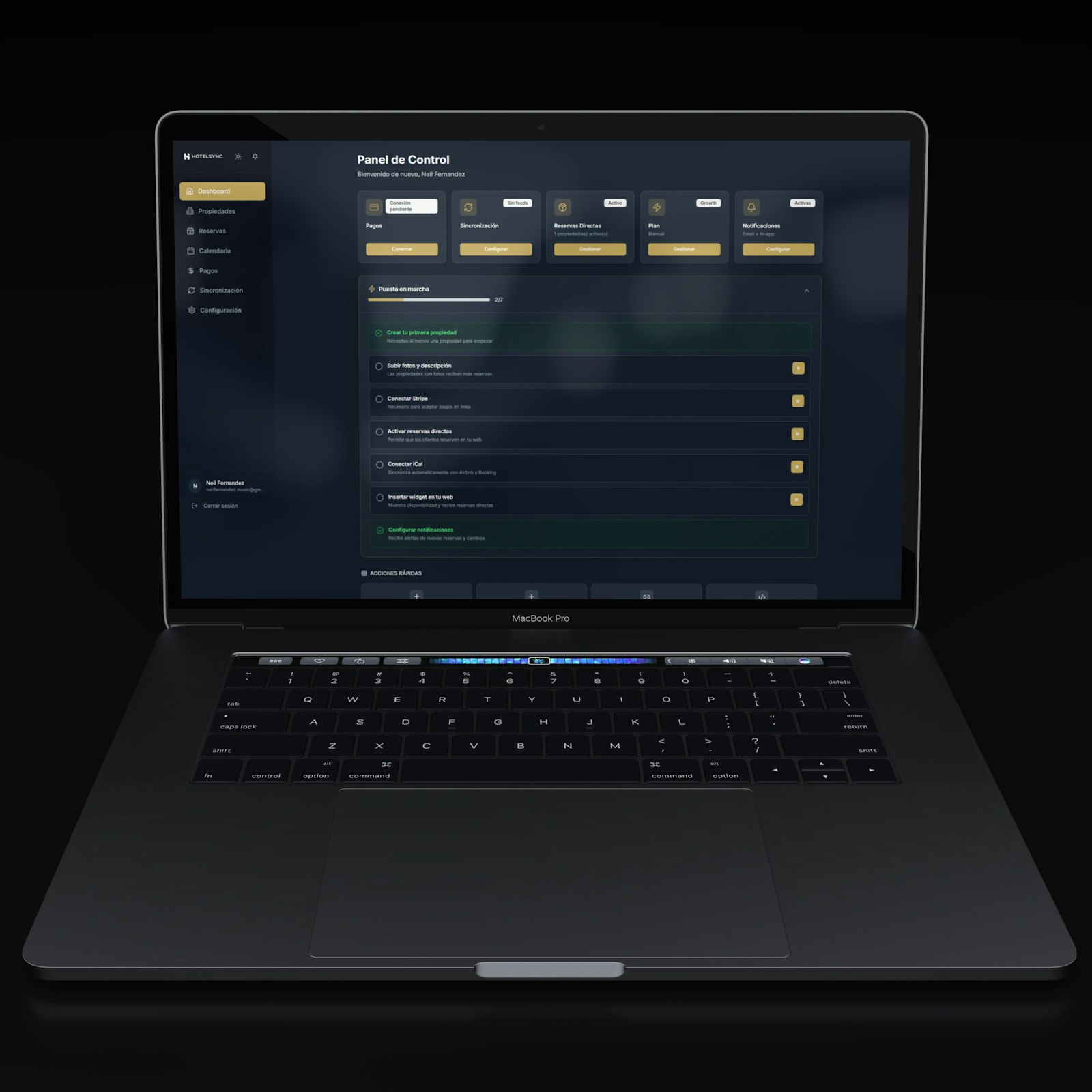Laptop displaying a hosting dashboard while a site owner reviews recovery settings